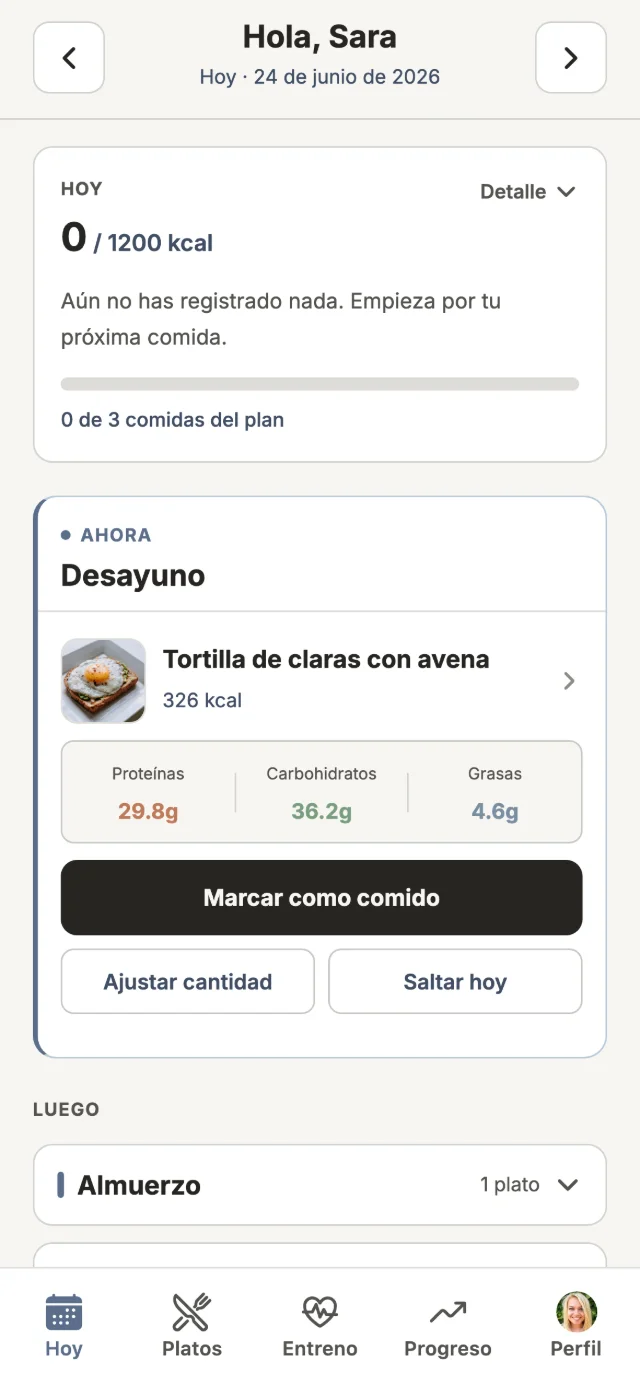 App móvil del cliente: qué registrar hoy